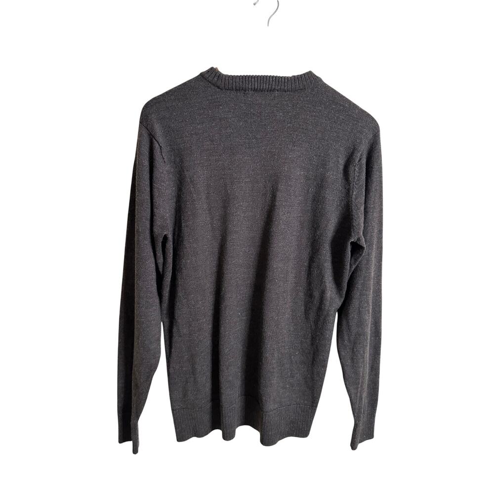 Smartwool Riva Ridge Crewneck Sweater Merino Wool Gray Mens M - Picture 2 of 12